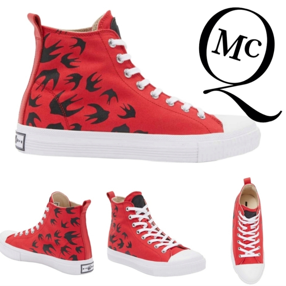 NEW IN B0X MCQ BY ALXANDER MCQUEEN SWALLOW SWARM HIGH TOP SNEAKERS
